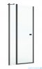 Roca Capital drzwi prysznicowe CZARNY MAT 90x200cm przejrzyste AM4609016M